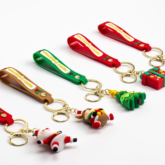 Merry Christmas Bag Charm Key Chains🎄Christmas Pen🎄STOCKING STUFFER🎄PICK ONE - Picture 7 of 12